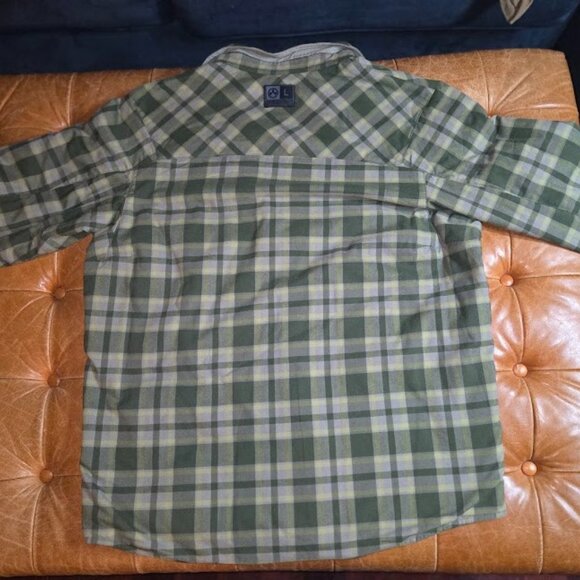 Magpul Jacket Men's (L) - Grey Green Plaid Reversible - Tech Logger Gorpcore - Picture 9 of 13